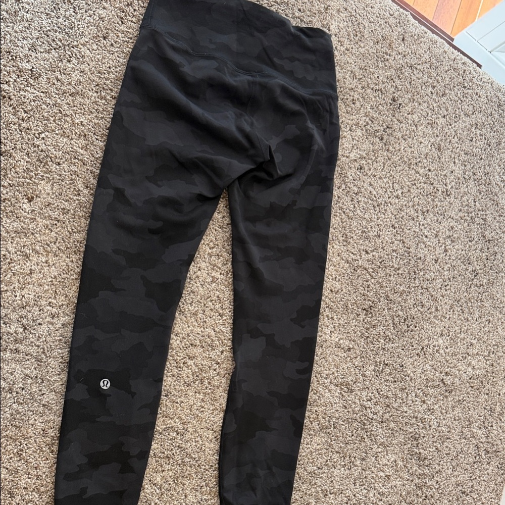 lululemon athletica Wunder train Black Camo Leggings
